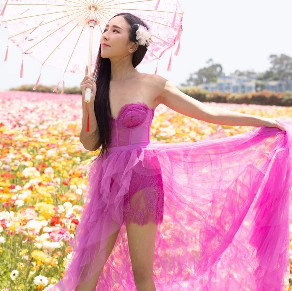 For Love and Lemon Bustier Gown